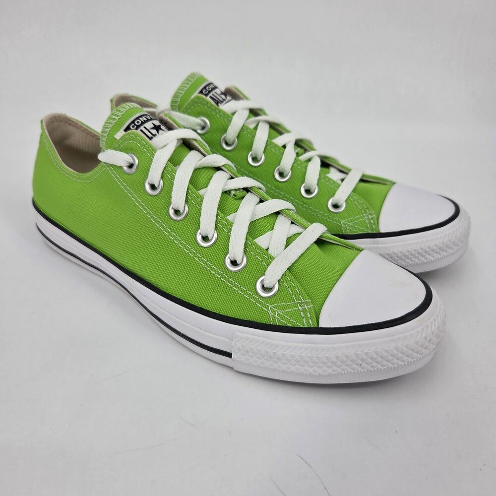 Converse Chuck Taylor Low Top Bright Pear Lime Green Sneaker Men's 7 Women's 9 - Picture 2 of 11